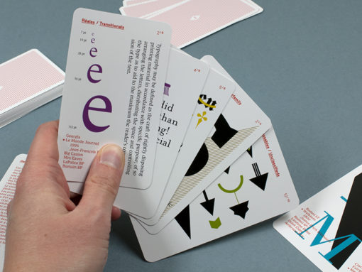 Jeu de 9 familles typographiques - Éditions 205