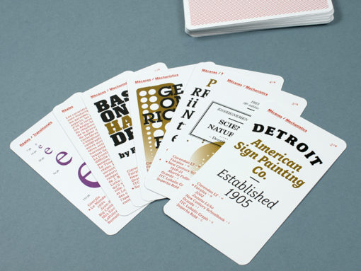 Jeu de 9 familles typographiques - Éditions 205