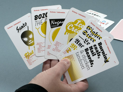 Jeu de 9 familles typographiques - Éditions 205