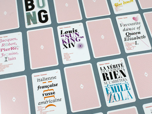 Jeu de 9 familles typographiques - Éditions 205