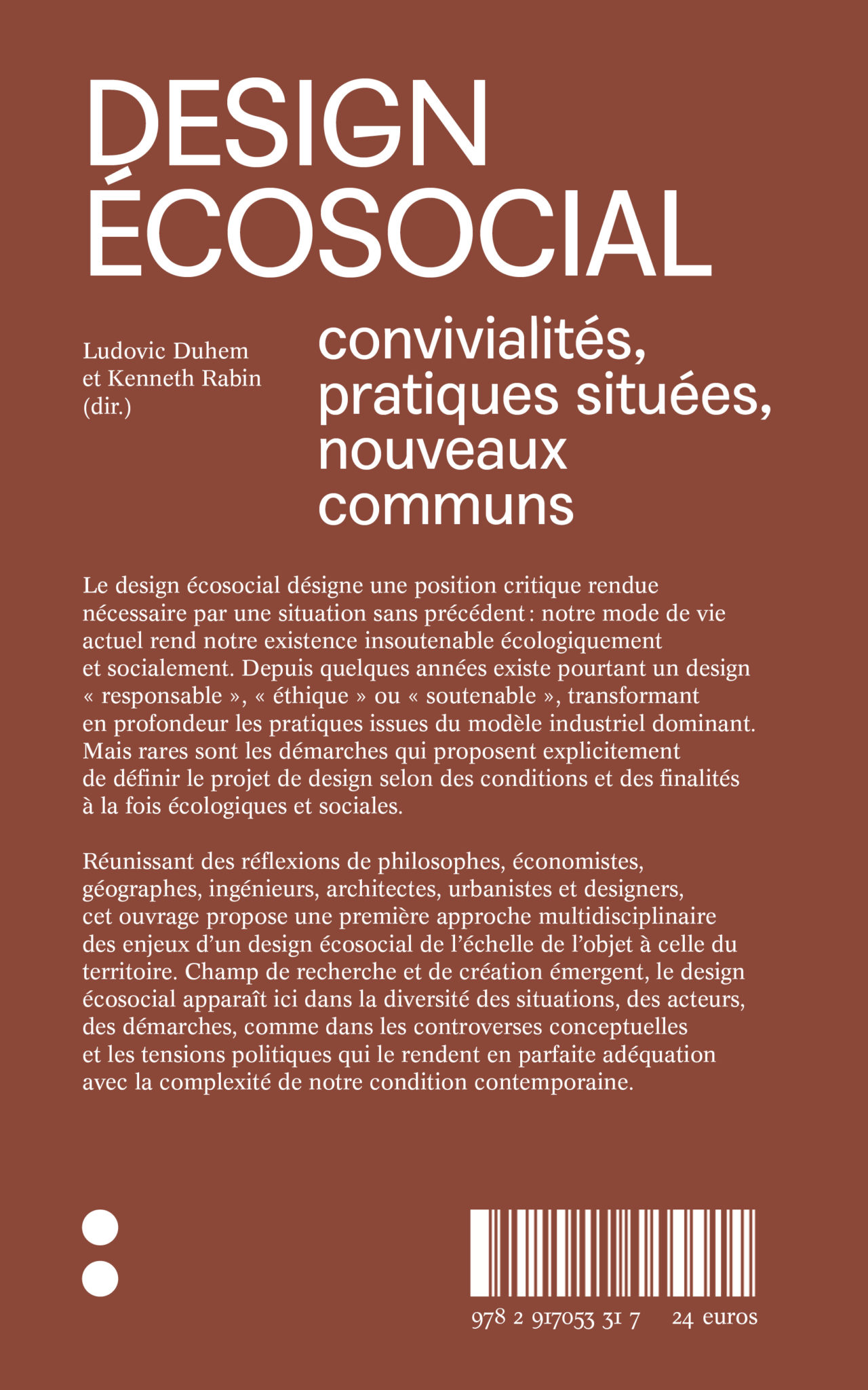 Design Écosocial - Ludovic Duhem Kenneth Rabin - It: éditions