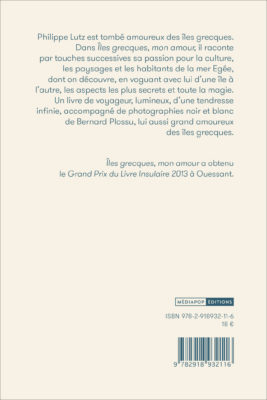 Iles grecques mon amour - Philippe Lutz Bernard Plossu