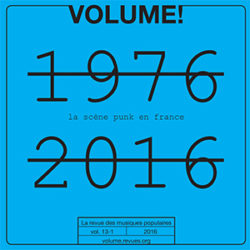 Volume ! n° 13-1 – La scène punk en France