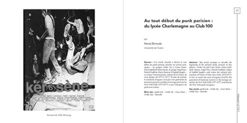 Volume ! n° 13-1 – La scène punk en France