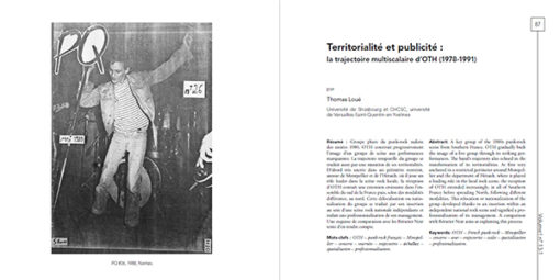Volume ! n° 13-1 – La scène punk en France