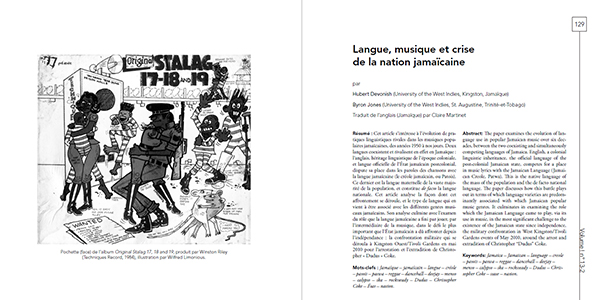 Volume ! n° 13-2 – Inna Jamaican Stylee