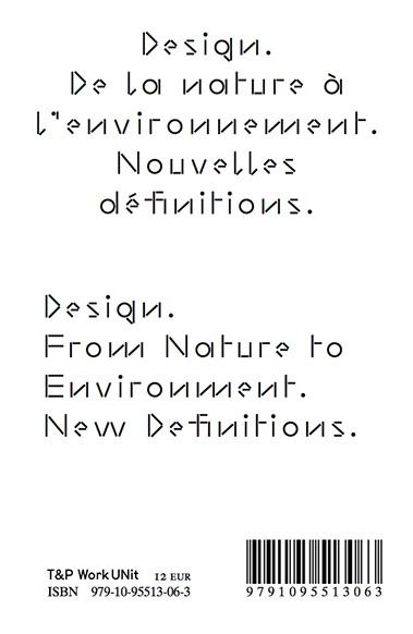 Design. From Nature to Environment. New Definitions - Coll.