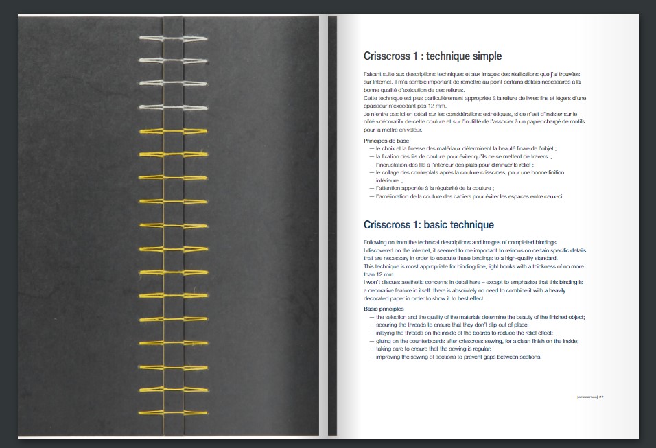 Reliure crisscross. Crisscross binding - Anne Goy – Image 2