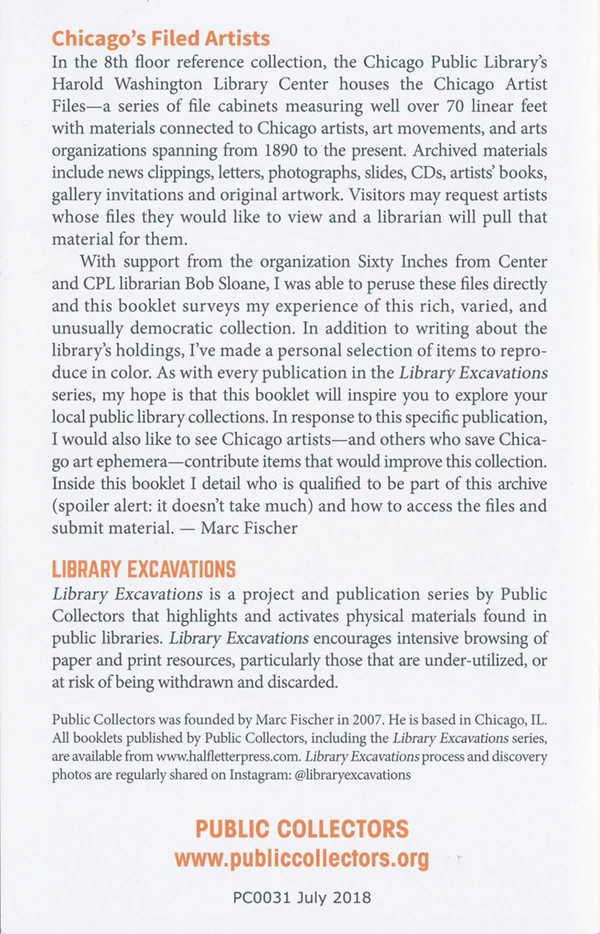 Library Excavations #9 : Chicago's filed artists – Image 7