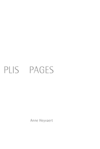 Plis Pages - Anne Heyvaert
