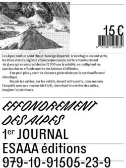Effondrement des Alpes – Premier Journal