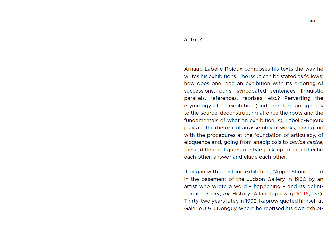 Mathieu Copeland En affinité(s) – Allan Kaprow / Arnaud Labelle-Rojoux – Image 14