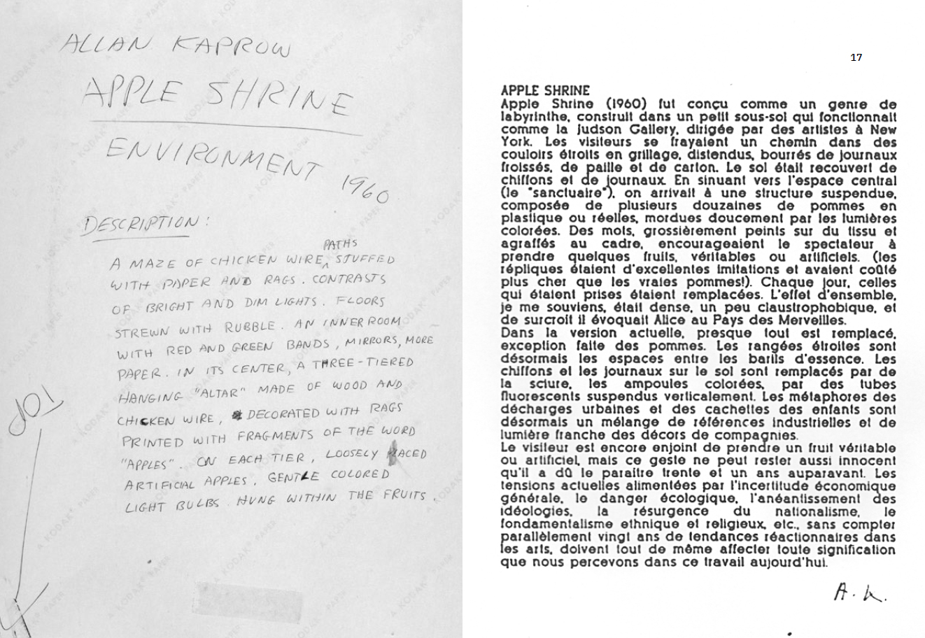 Mathieu Copeland En affinité(s) – Allan Kaprow / Arnaud Labelle-Rojoux – Image 5