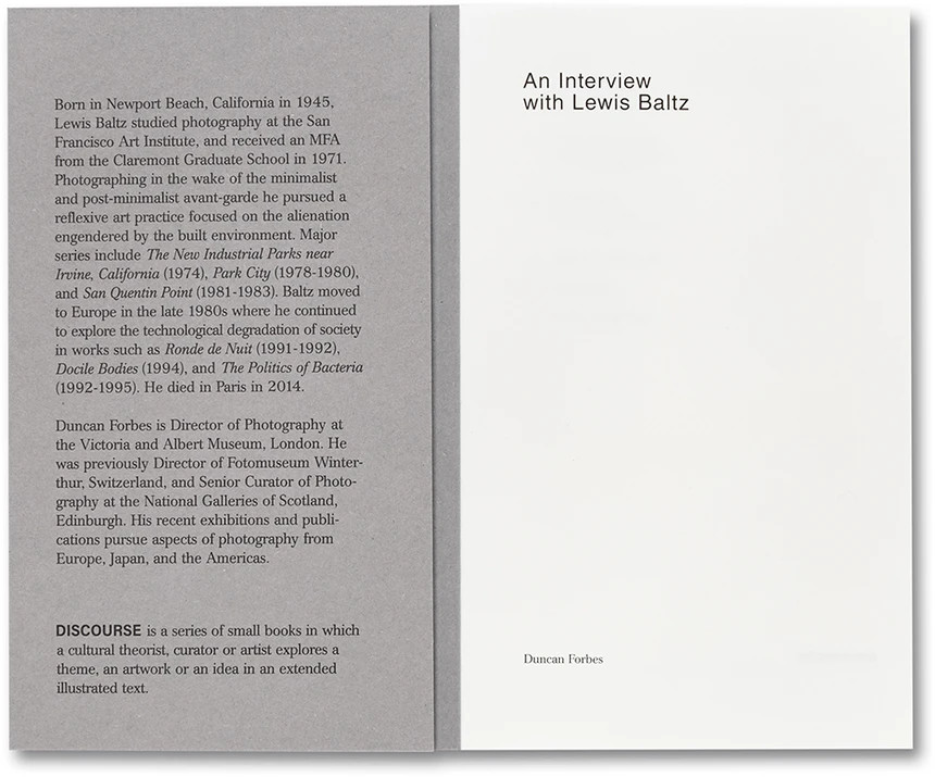 An Interview with Lewis Baltz - Duncan Forbes – Image 2