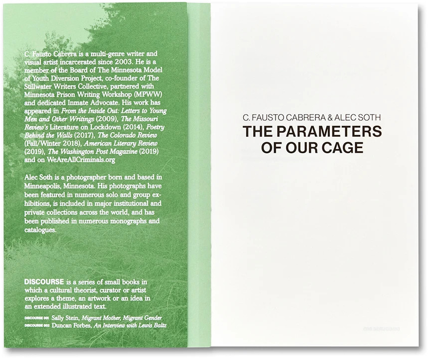 The Parameters of Our Cage - C. Fausto Cabrera & Alec Soth – Image 2