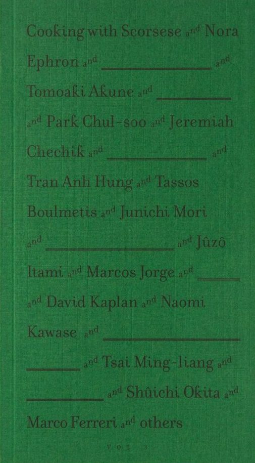 Cooking with Scorsese and Others Volume 3 by Hato Press