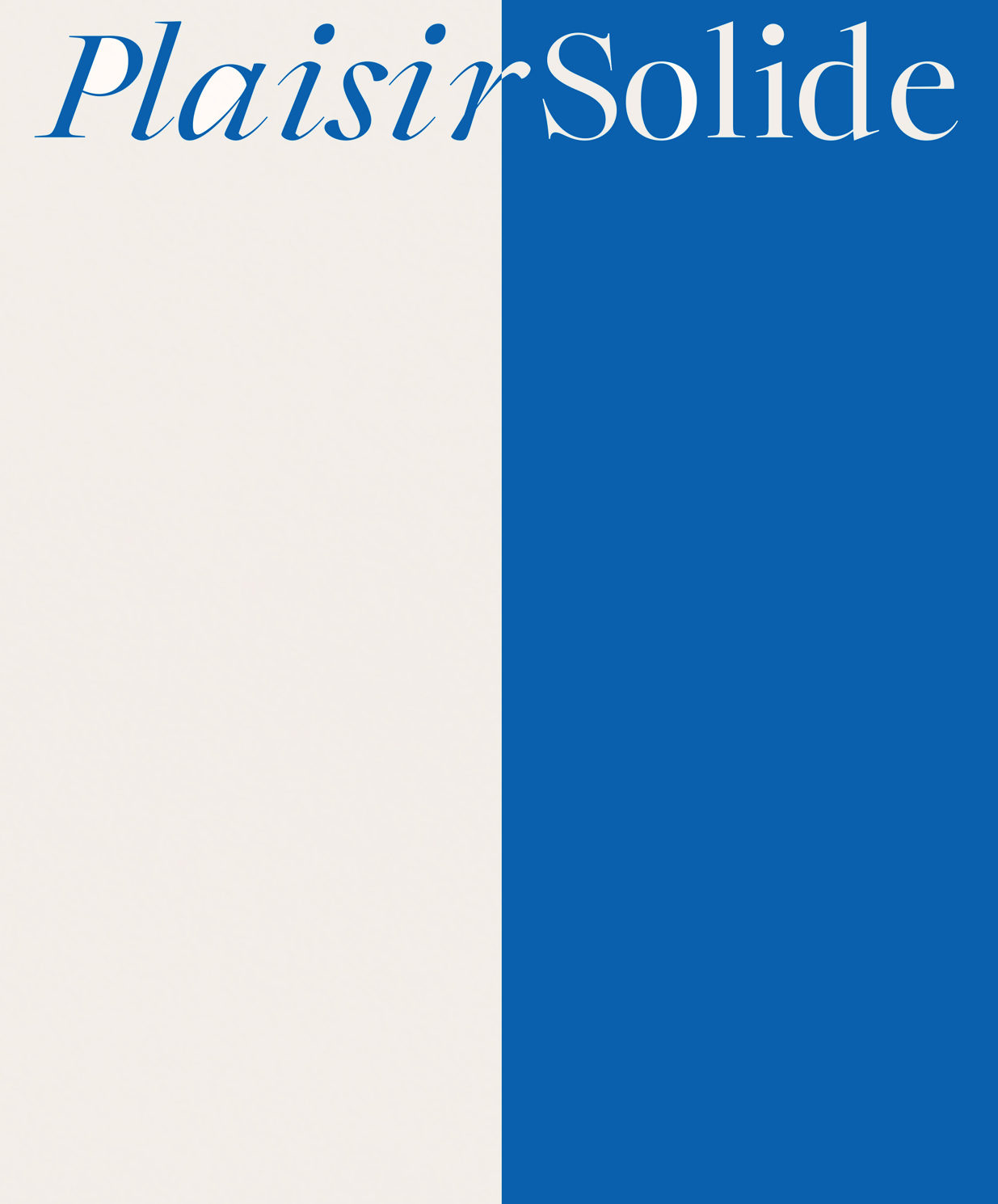 Plaisir Solide - Hélène Bellenger & Charlotte Perrin