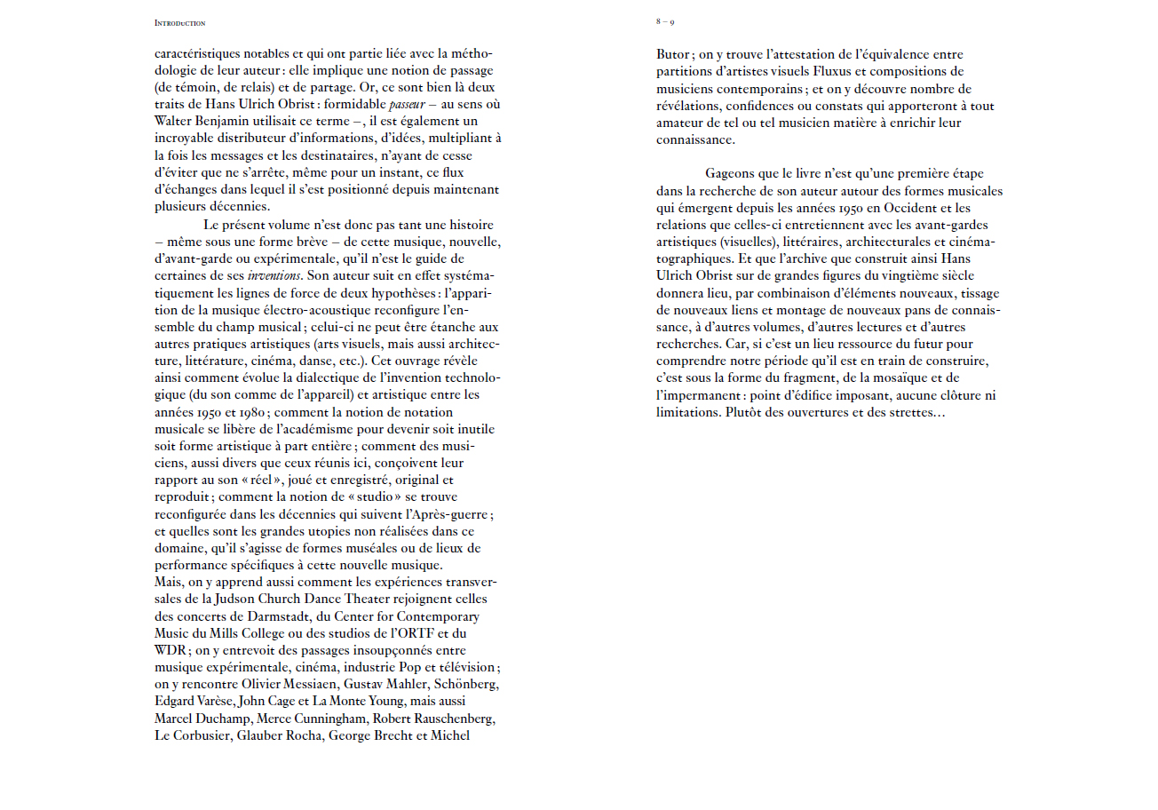 Hans Ulrich Obrist - Brève histoire des musiques actuelles – Image 3