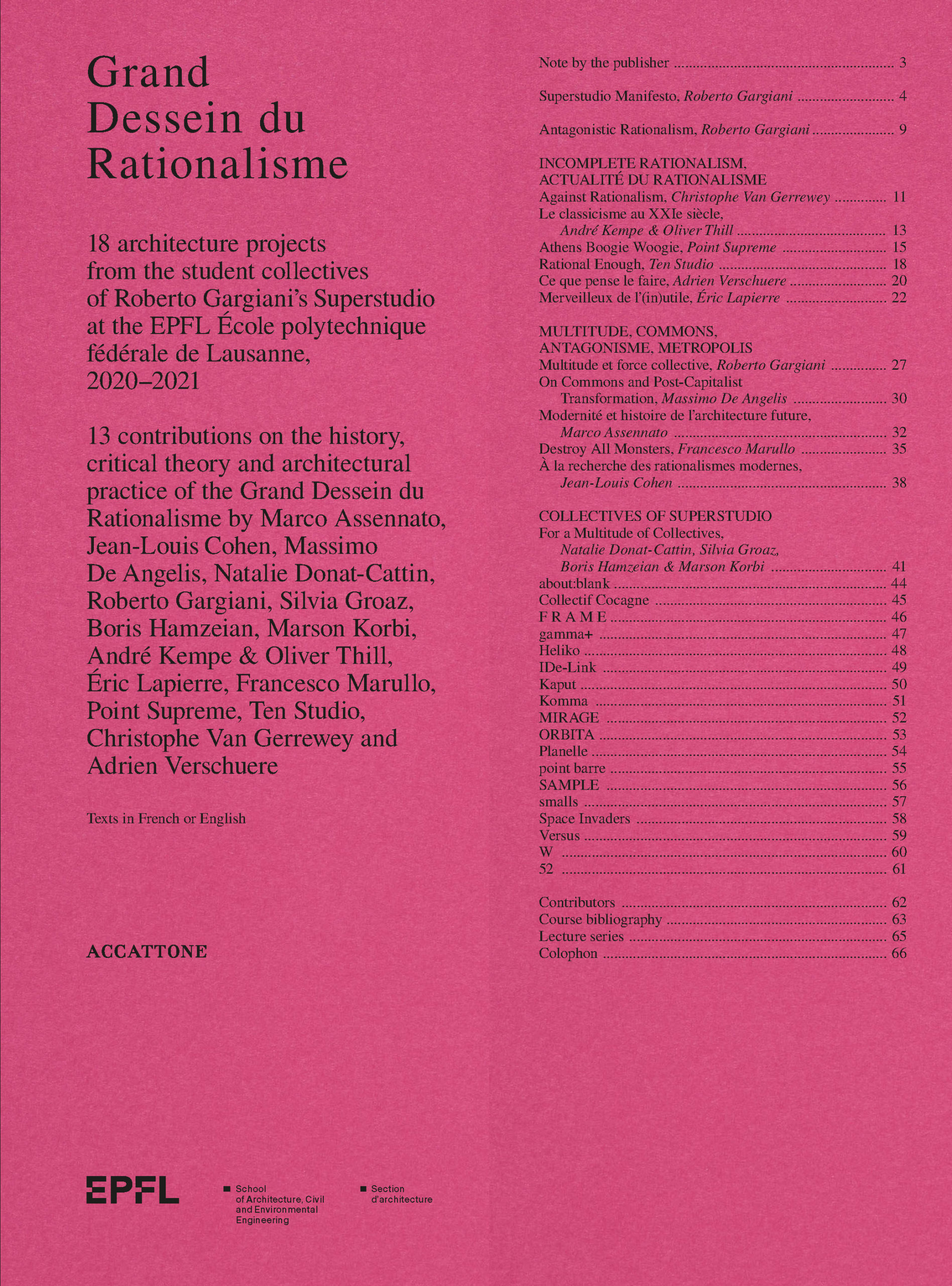 Grand Dessein du Rationalisme - Coll.