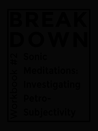 BREAK DOWN WORKBOOK #2: SONIC MEDITATIONS: INVESTIGATING PETRO-SUBJECTIVITY - Brett Bloom