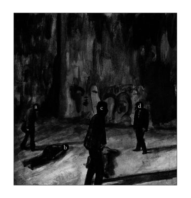 La vase noire dans l'œil nuit - Florian Huet, Bicéphale, la Poinçonneuse – Image 2