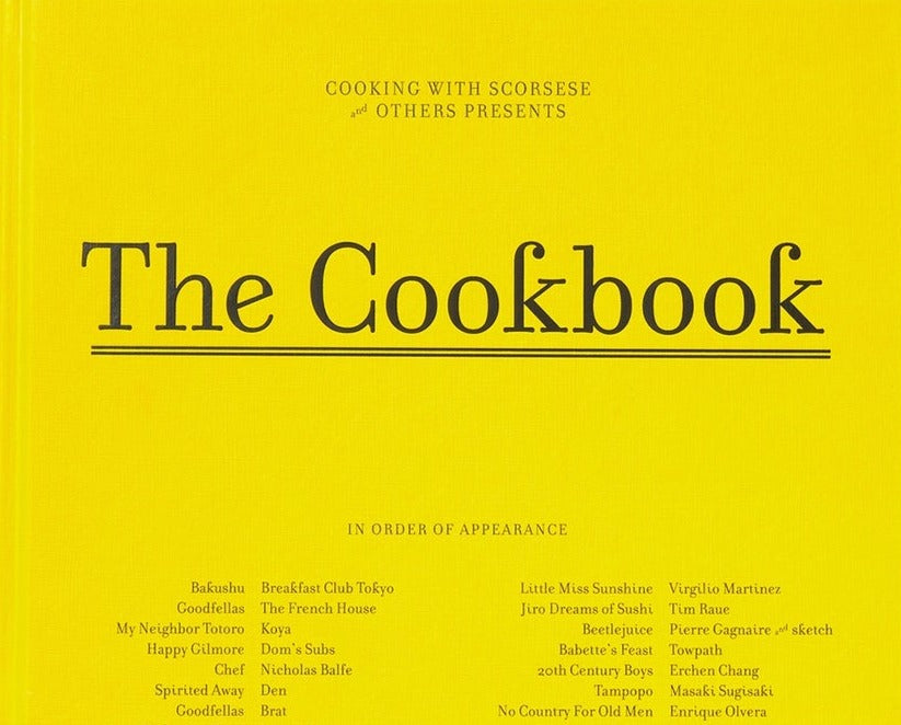 Cooking With Scorsese: The Cookbook