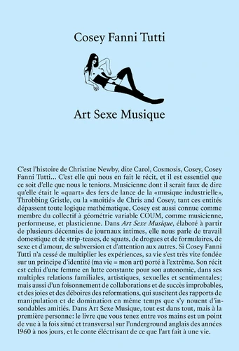 Art Sexe Musique - Cosey Fanni Tutti