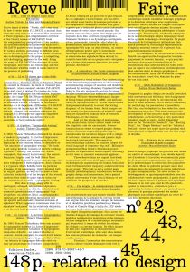Faire – Regarder le graphisme – Volume 12 (n° 42-43-44-45)