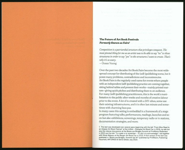 The Future of Art Book Festivals - Gloria Glitzer, Moritz Grünke – Image 2